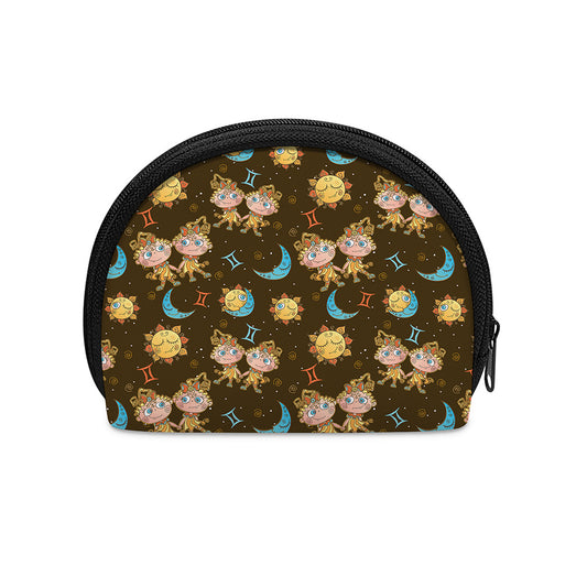Cute Cartoon Gemini Pattern Print Coin Purse