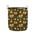 Cute Cartoon Gemini Pattern Print Collapsible Laundry Basket