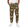 Cute Cartoon Gemini Pattern Print Cotton Sweatpants