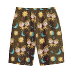 Cute Cartoon Gemini Pattern Print Cotton Shorts