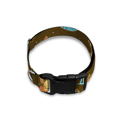 Cute Cartoon Gemini Pattern Print Dog Collar