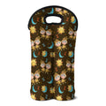 Cute Cartoon Gemini Pattern Print Double Neoprene Wine Tote
