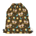 Cute Cartoon Gemini Pattern Print Drawstring Bag