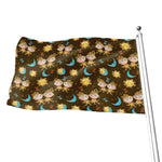 Cute Cartoon Gemini Pattern Print Flag