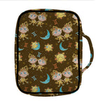 Cute Cartoon Gemini Pattern Print Front Pocket Bible Bag