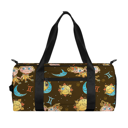 Cute Cartoon Gemini Pattern Print Gym Bag