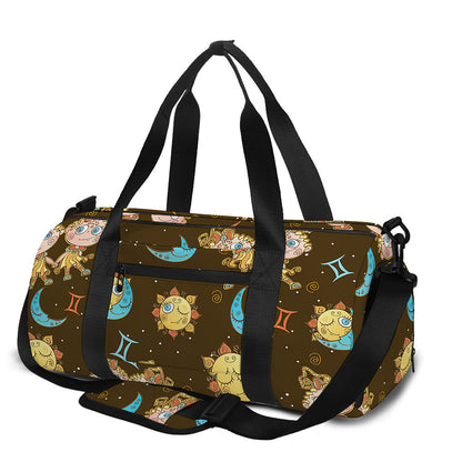 Cute Cartoon Gemini Pattern Print Gym Bag