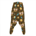 Cute Cartoon Gemini Pattern Print Hammer Pants