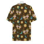 Cute Cartoon Gemini Pattern Print Hawaiian Shirt