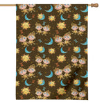 Cute Cartoon Gemini Pattern Print House Flag