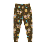 Cute Cartoon Gemini Pattern Print Jogger Pants