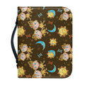 Cute Cartoon Gemini Pattern Print Leather Bible Cover