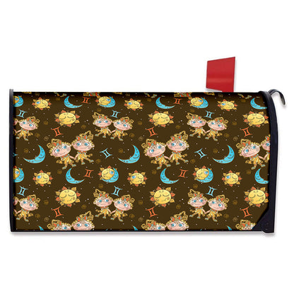Cute Cartoon Gemini Pattern Print Mailbox Cover