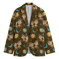Cute Cartoon Gemini Pattern Print Men's Blazer