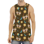 Cute Cartoon Gemini Pattern Print Men's Muscle Tank Top