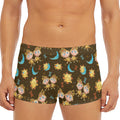 Cute Cartoon Gemini Pattern Print Men's Short Boxer Briefs