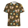 Cute Cartoon Gemini Pattern Print Men's Athletic T-Shirt