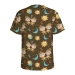 Cute Cartoon Gemini Pattern Print Men's Sports T-Shirt