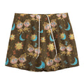 Cute Cartoon Gemini Pattern Print Mesh Shorts