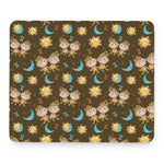 Cute Cartoon Gemini Pattern Print Mouse Pad