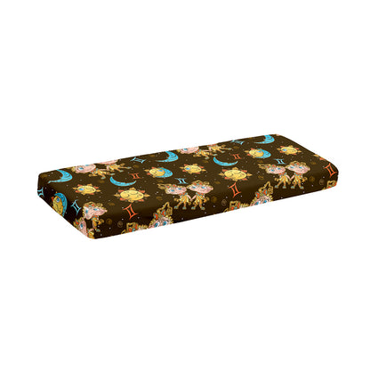 Cute Cartoon Gemini Pattern Print Piano Keyboard Cover