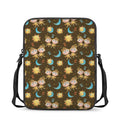 Cute Cartoon Gemini Pattern Print Rectangular Crossbody Bag