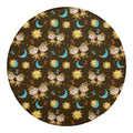 Cute Cartoon Gemini Pattern Print Round Blanket