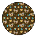 Cute Cartoon Gemini Pattern Print Round Floor Mat