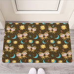 Cute Cartoon Gemini Pattern Print Rubber Doormat