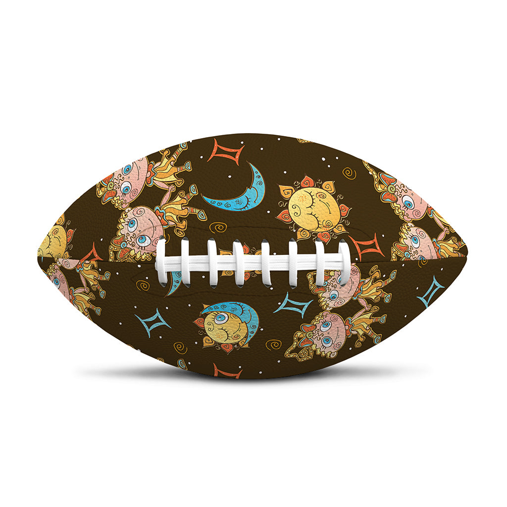Cute Cartoon Gemini Pattern Print Rugby Ball