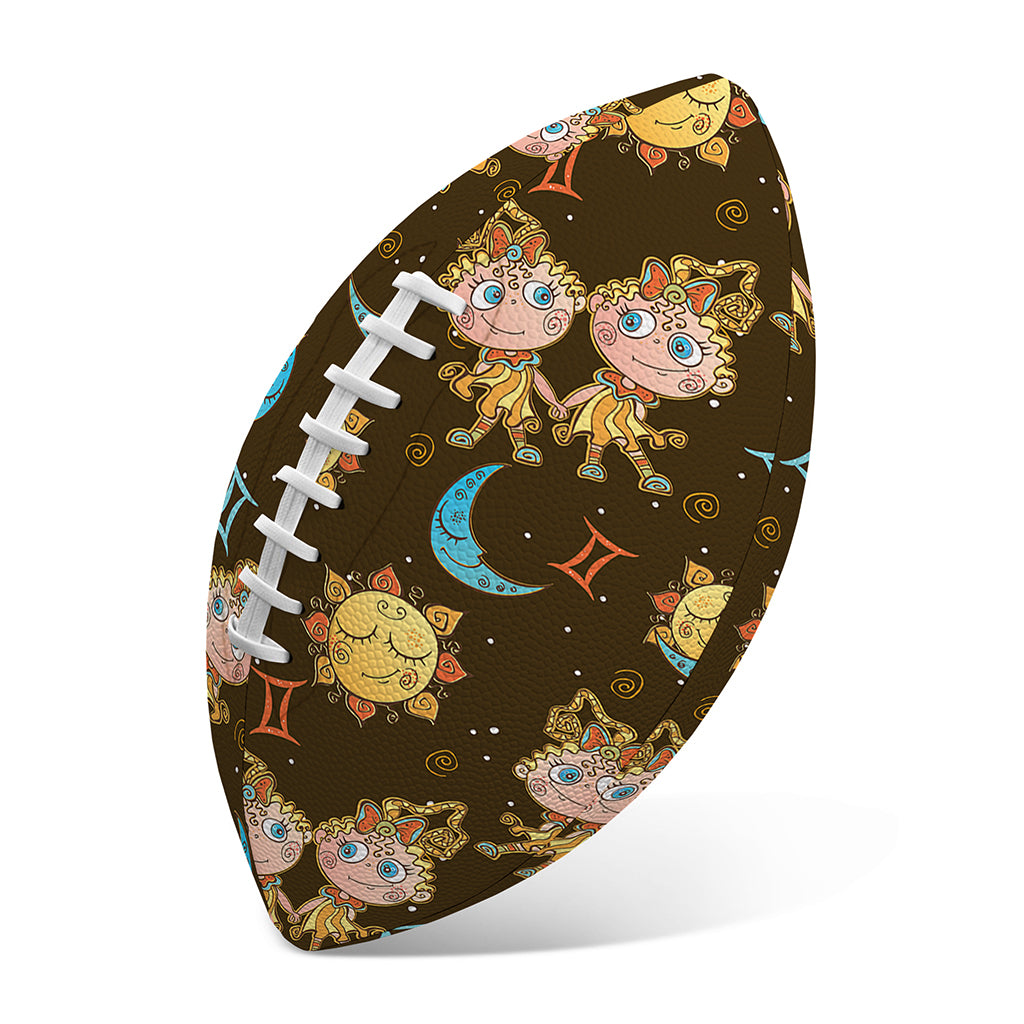 Cute Cartoon Gemini Pattern Print Rugby Ball