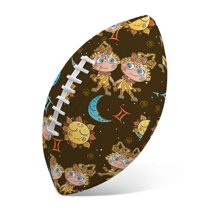 Cute Cartoon Gemini Pattern Print Rugby Ball