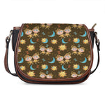 Cute Cartoon Gemini Pattern Print Saddle Bag