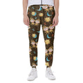 Cute Cartoon Gemini Pattern Print Joggers