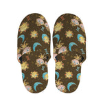 Cute Cartoon Gemini Pattern Print Slippers