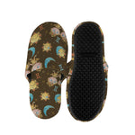 Cute Cartoon Gemini Pattern Print Slippers