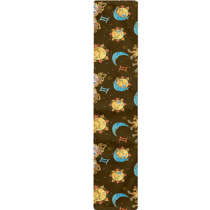 Cute Cartoon Gemini Pattern Print Table Runner