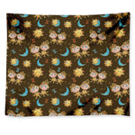 Cute Cartoon Gemini Pattern Print Tapestry