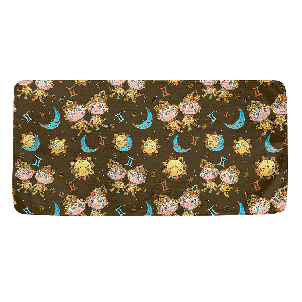 Cute Cartoon Gemini Pattern Print Towel