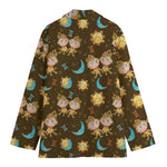 Cute Cartoon Gemini Pattern Print Women's Blazer