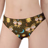 Cute Cartoon Gemini Pattern Print Women's Panties