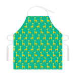 Cute Cartoon Giraffe Pattern Print Adjustable Apron