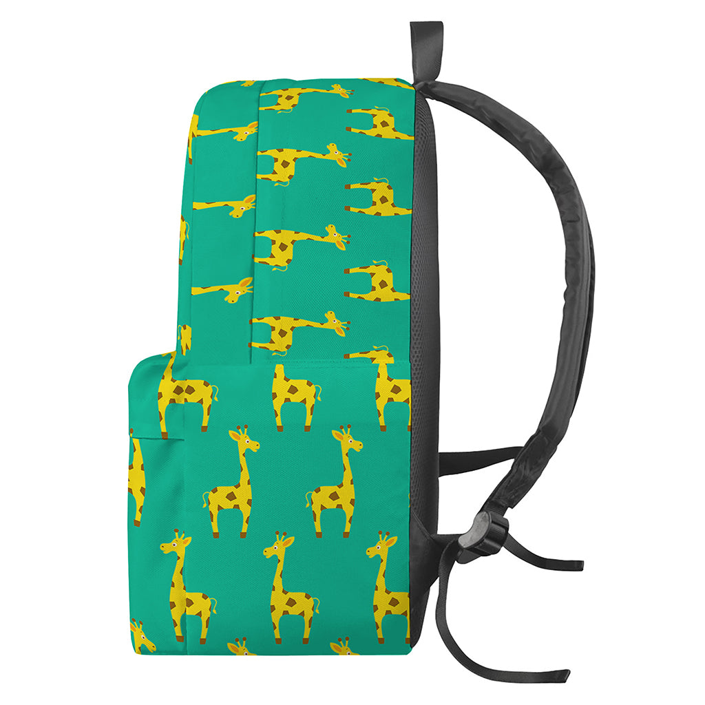 Cute Cartoon Giraffe Pattern Print Backpack