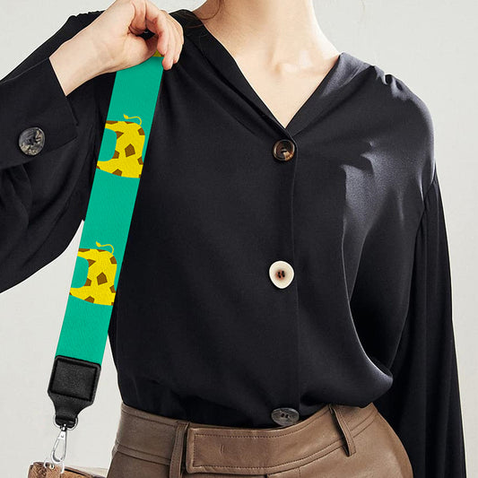Cute Cartoon Giraffe Pattern Print Bag Strap
