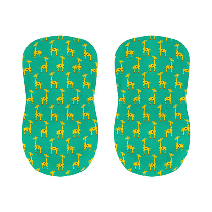Cute Cartoon Giraffe Pattern Print Bar Stool Covers
