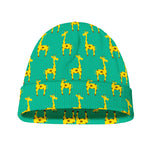 Cute Cartoon Giraffe Pattern Print Beanie
