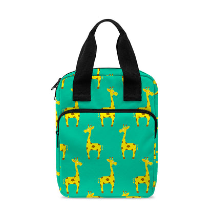 Cute Cartoon Giraffe Pattern Print Bible Tote Bag