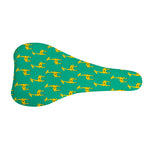 Cute Cartoon Giraffe Pattern Print Bicycle Seat Cover