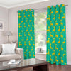 Cute Cartoon Giraffe Pattern Print Blackout Grommet Curtains