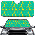 Cute Cartoon Giraffe Pattern Print Car Windshield Sun Shade